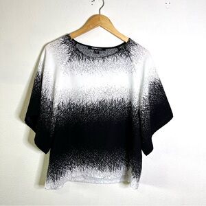 Fifteen Twenty Monochrome Patterned Blouse kimono sleeve sz S top women’s